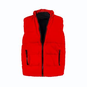 Sleeveless Puffer Jacket with Zip Closure