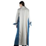 Two-Tone Long Trench Coat