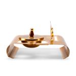 Modern Metal Design Serving Tray for Coffee and Snacks