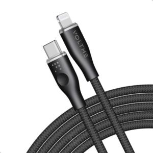 Voltme Power Link Rugg Double  Nylon Cable  Type C to Lighting 3A/1.2 M