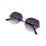 Infiniti - Faceted Edge Rimless Tinted Lens Sunglasses