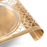 Modern laser cut sweet bowl with glass lid