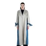 Two-Tone Long Trench Coat