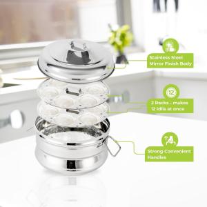 Kitchen Mark Stainless Steel Idli Steamer 