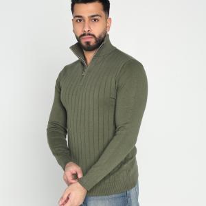 Knit Polo Sweater