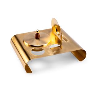 Modern Metal Design Serving Tray for Coffee and Snacks