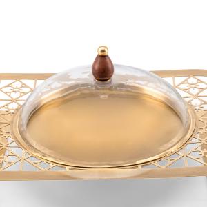 Modern laser cut sweet bowl with glass lid