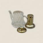 Golden Infuser Glass Teapot