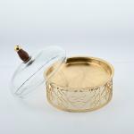 Decorative round dessert plate