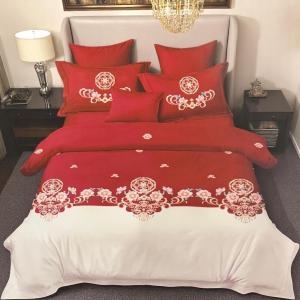 Imperial Rose Embroidery Bedding Set 4 in 1