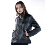 Women Crimson Luxe Quilted Leather Jacket