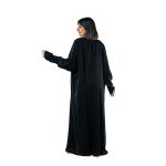العباية الكلاسيكية السادة بياقة لونين وأكمام كيمونو