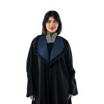 Abaya with Structured Collar, Statement Lapels & Contemporary Cut