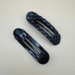 Snap Hair Clips Set with Braided and Marble Design