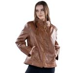 Women Crimson Luxe Quilted Leather Jacket