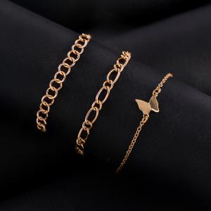 Artificial Glamorous Multi-Layer Link Bracelet Set 5pcs