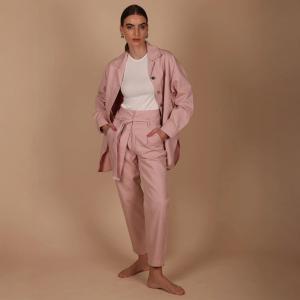 Ladies Pants High-Waisted Belted