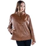 Women Crimson Luxe Quilted Leather Jacket