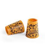 Knockdown Toss Stacking Cups with Soft Throwing Bag - Wild Camo Animal Print Series