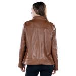 Women Crimson Luxe Quilted Leather Jacket