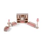 Mini Wooden Dollhouse Lounge Room