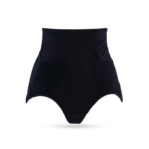 High-Waisted Tummy Control Shaping Brief – Floral Embossed Slimming Panty