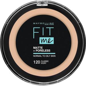 Maybelline Fit Me Matte + Poreless Pressed Face Powder Makeup & Setting Powder, Classic Ivory