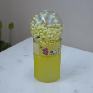 Slime Putty with Airplane Toy and Floating Beads in Clear Ball Container