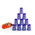 Knockdown Toss Stacking Cups with Soft Throwing Bag - Wild Camo Animal Print Series