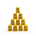 Knockdown Toss Stacking Cups with Soft Throwing Bag - Wild Camo Animal Print Series