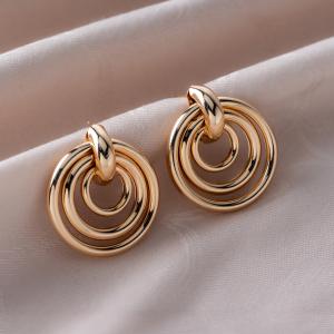 Artifickal Triple Hoop Earrings