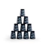 Knockdown Toss Stacking Cups with Soft Throwing Bag - Wild Camo Animal Print Series