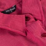 Luxe Texture Button-Front Shirt with Dual Flap Pockets & Classic Collar