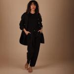 Ladies Pants High-Waisted Belted