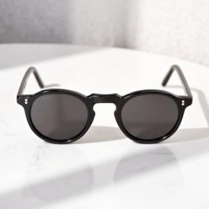 Keyhole Bridge Round Acetate Frame Sunglasses