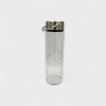 Premium Boutique Glass Cup with Insulated Sleeve & Steel Loop Lid