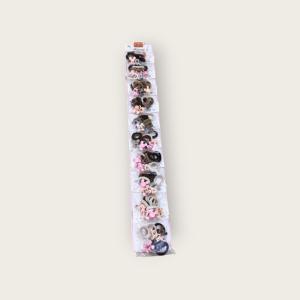 Happy Bear Kids Hair Accessories Set – Cartoon & Neutral Color Elastics Pack
