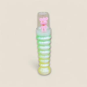 Spiral Tube Glitter Slime with Cute Bear Topper.