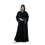 Minimalist abaya with textured Upper Panel and oversized pockets