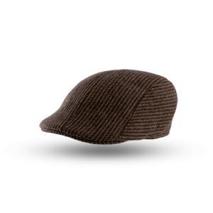 Classic Checks Pattern Herringbone Tweed Wool Blend Newsboy Ivy Hat