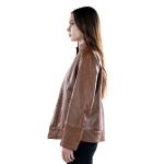 Women Crimson Luxe Quilted Leather Jacket