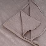Cotton and Chiffon Scarf with Fine Stitch Edges - LIght Khaki