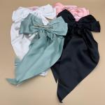Satin Bow Scrunchie Set Hair Tie with Long Tails