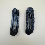 Snap Hair Clips Set with Braided and Marble Design