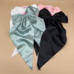 Satin Bow Scrunchie Set Hair Tie with Long Tails