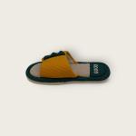 Kids Dino Mesh Slide Slippers with Spikes and Embroidery