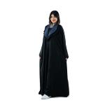 Abaya with Structured Collar, Statement Lapels & Contemporary Cut