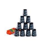 Knockdown Toss Stacking Cups with Soft Throwing Bag - Wild Camo Animal Print Series